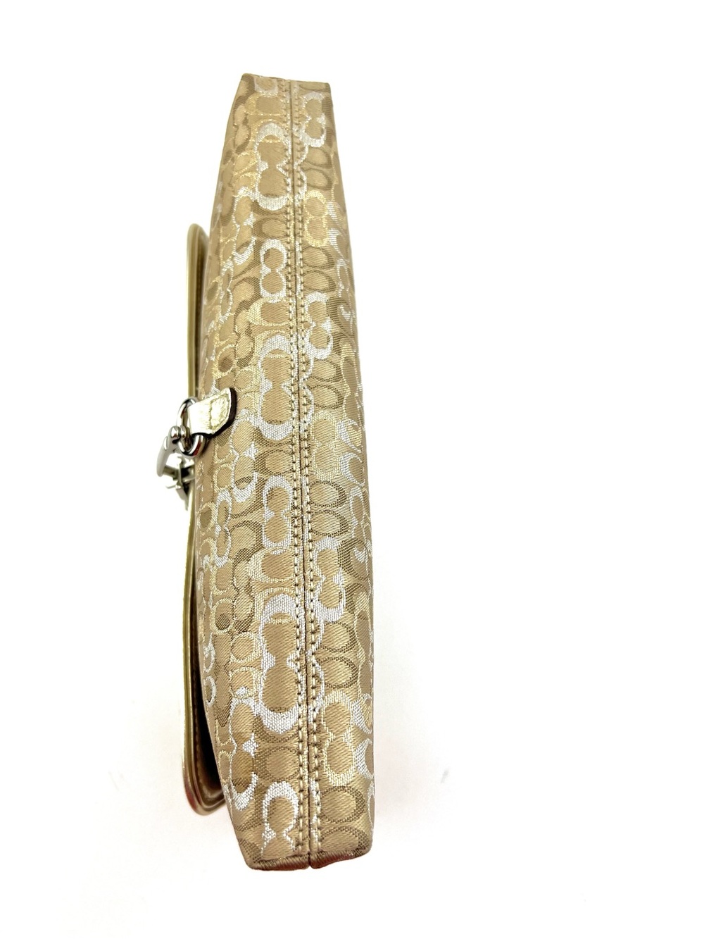 Y2K COACH Hampton Gold Signature Canvas/Leather Handbag -Style 8946 Vintage - Picture 7 of 16